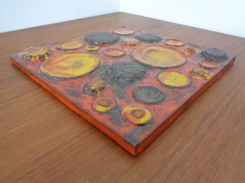 Large Urania Ceramic Wall Plaque By Gerda Heuckeroth For Ceramano, 1960s photo buy