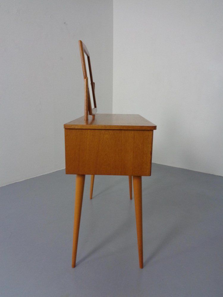 Danish Teak Dressing Table With Mirror, 1960s photo Furniture