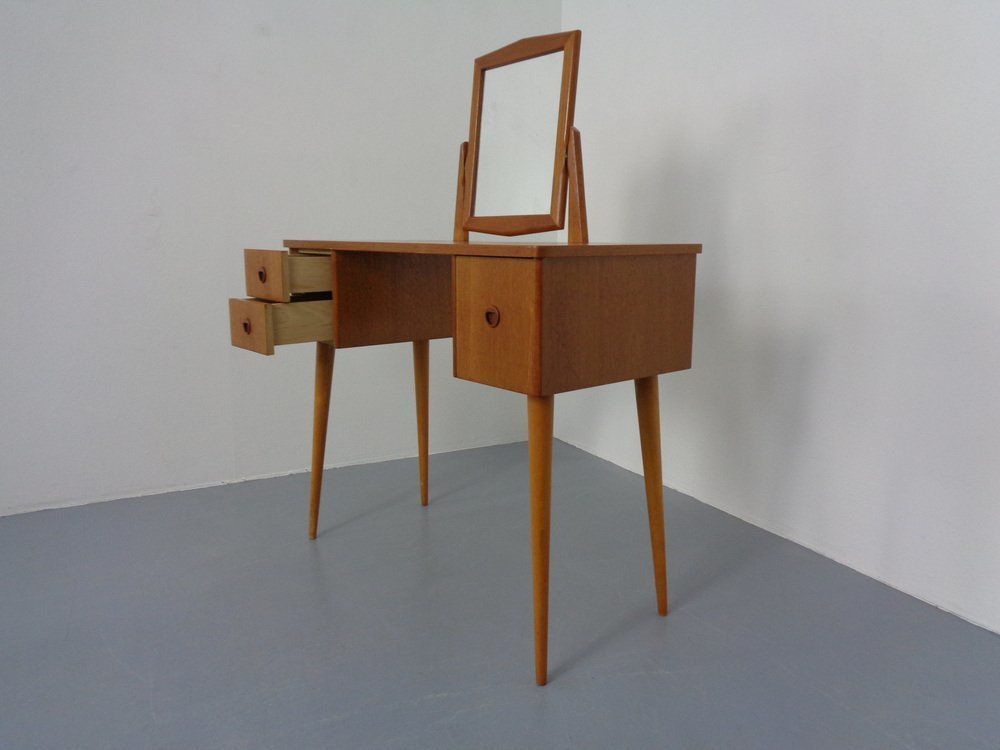 photo furniture Danish Teak Dressing Table With Mirror, 1960s