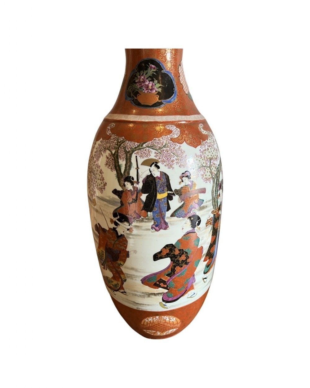 Very Large Pair (38 Inch) Japanese Floor Vases photo 2475.0