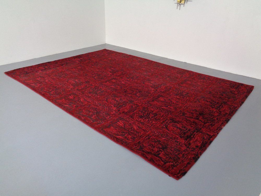 Large & Small Wool Rug From Bayer Leverkusen M&D, 1970s, Set Of 2