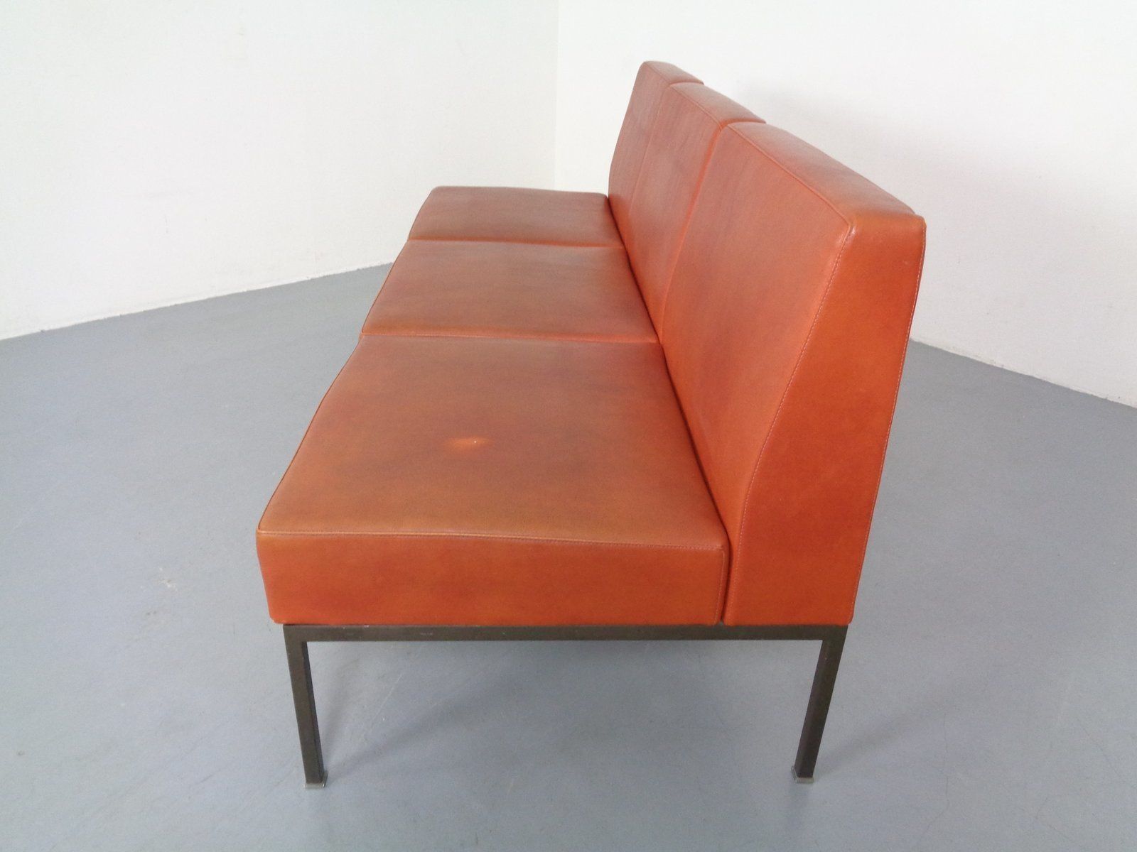 Minimalist 3 Seater Bench, 1960s photo for sale