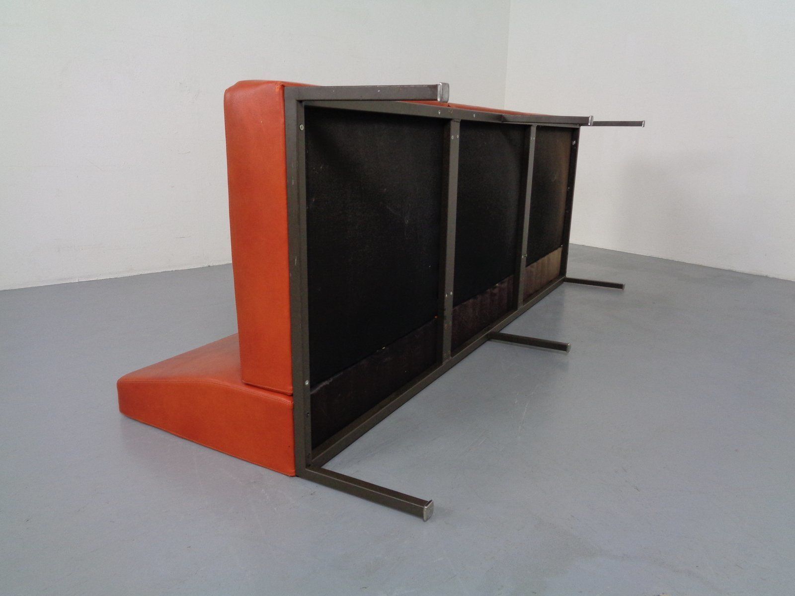 Furniture Minimalist 3 Seater Bench, 1960s photo