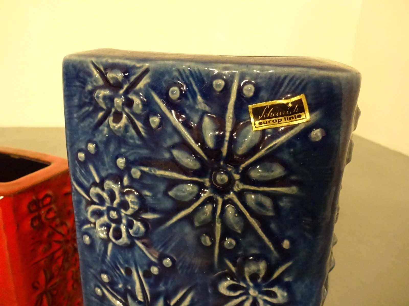 photo vintage Kosmos Ceramic Vases From Scheurich, 1960s, Set Of 4