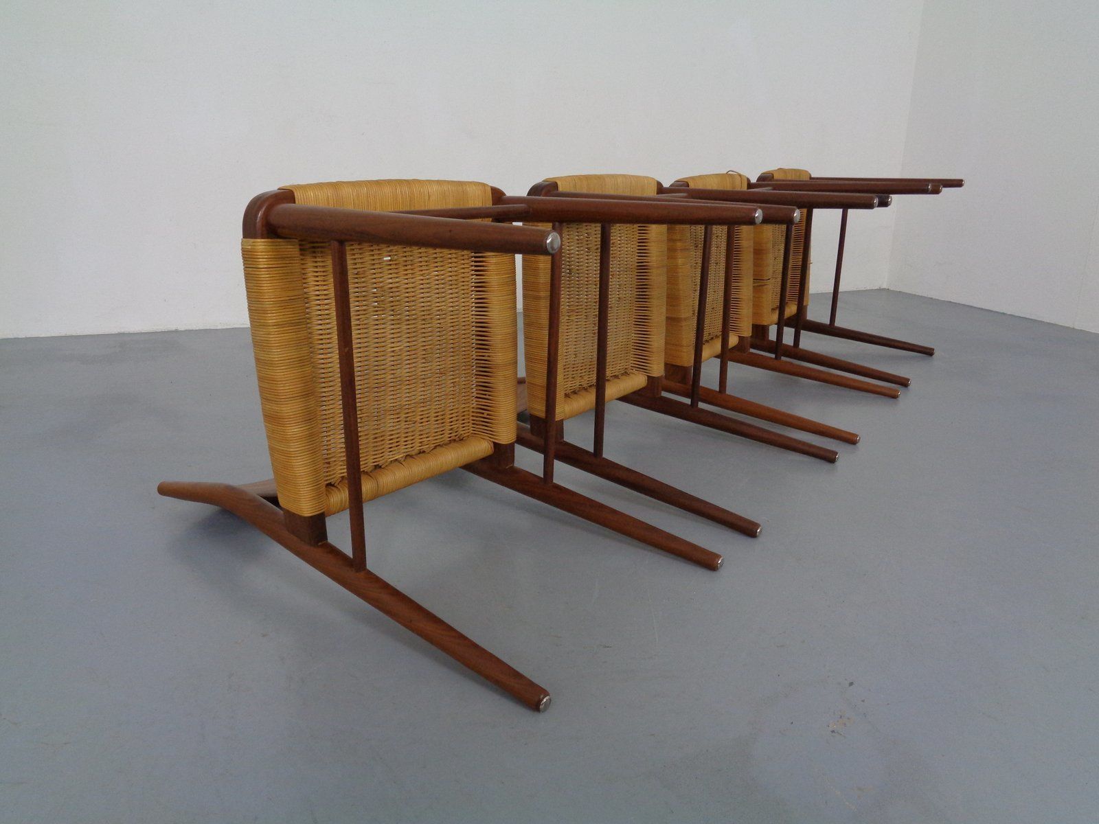 Teak Side Chairs By Georg Leowald For Wilkhahn, 1960s, Set Of 4 photo vinterior