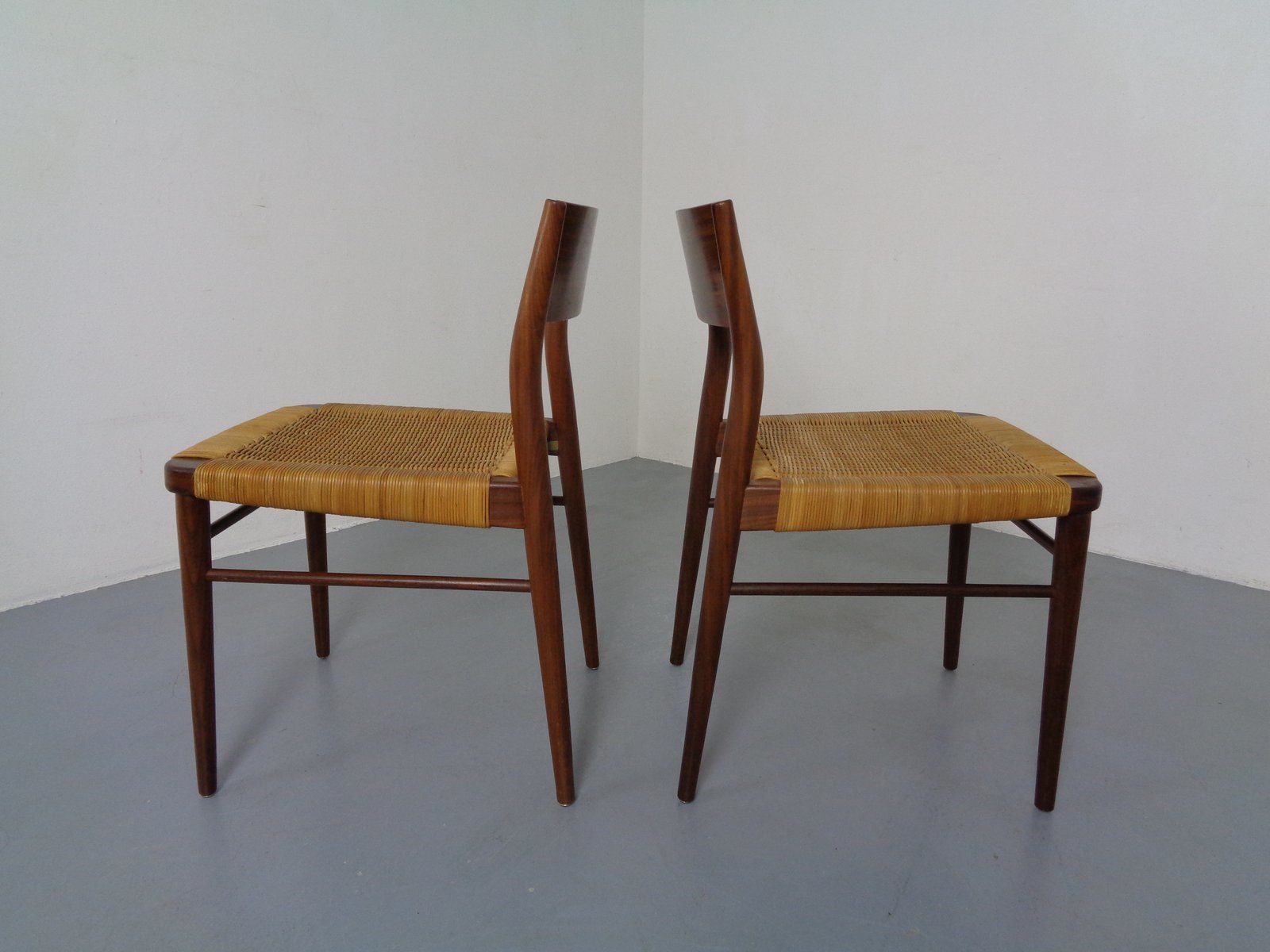 Teak Side Chairs By Georg Leowald For Wilkhahn, 1960s, Set Of 4 photo vintage