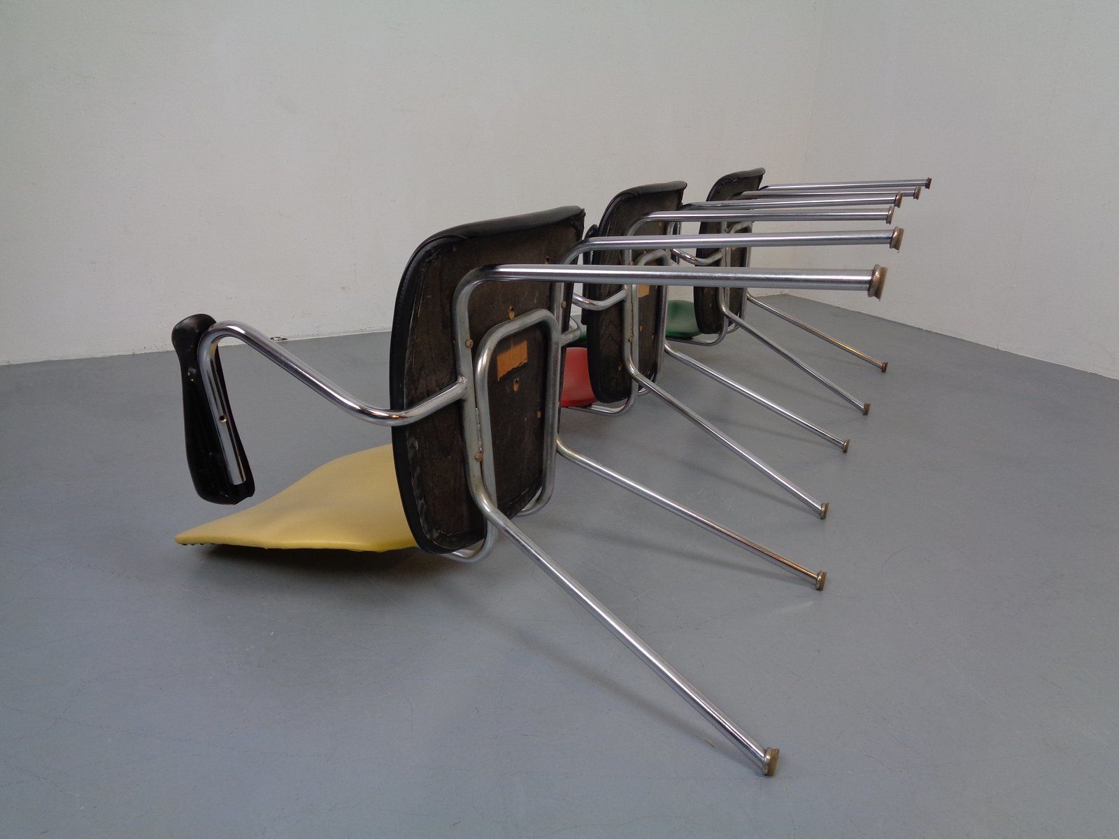 photo vinterior Mid Century Armchairs From Drabert, 1960s, Set Of 3