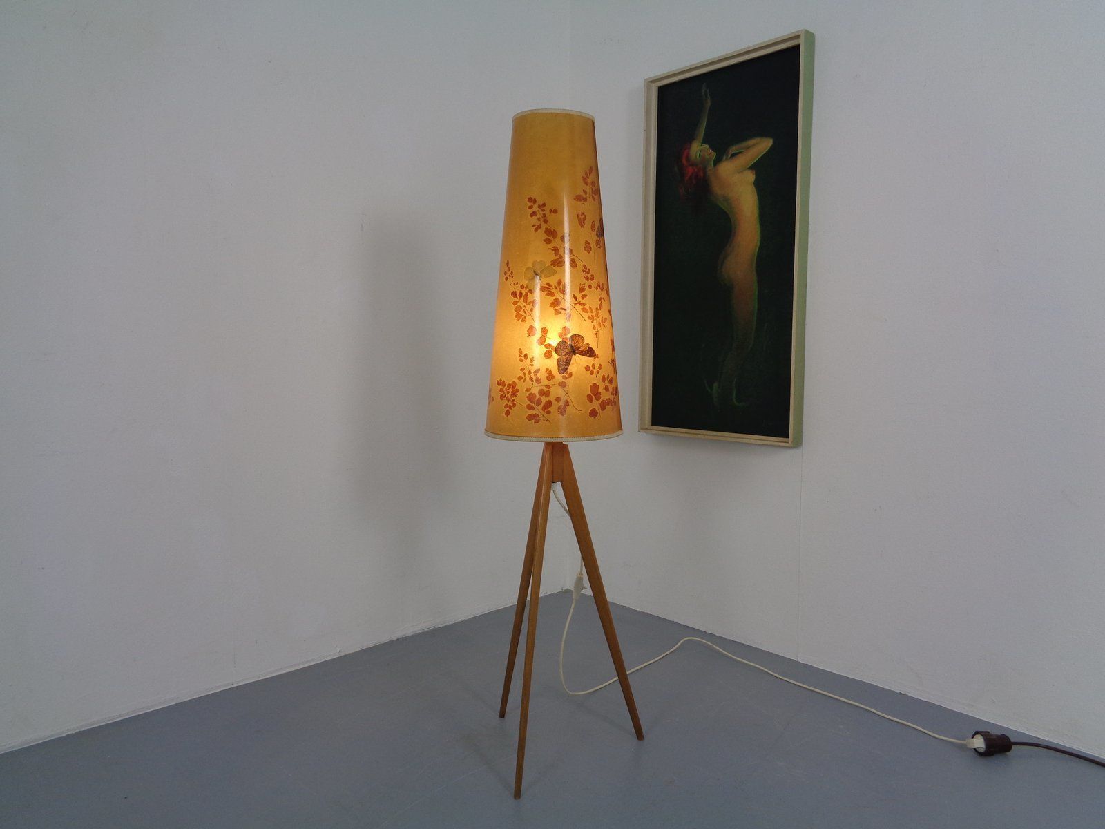 photo for sale Vintage Tripod Floor Lamp, 1960s