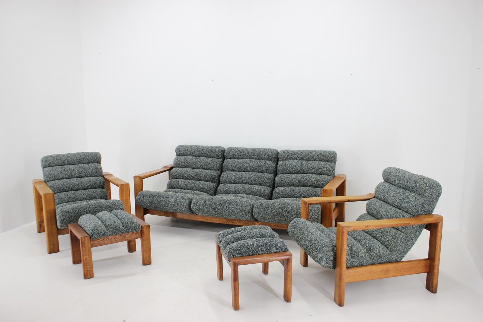 1960s Rare Living Room Oak Set ,Finland photo vinterior