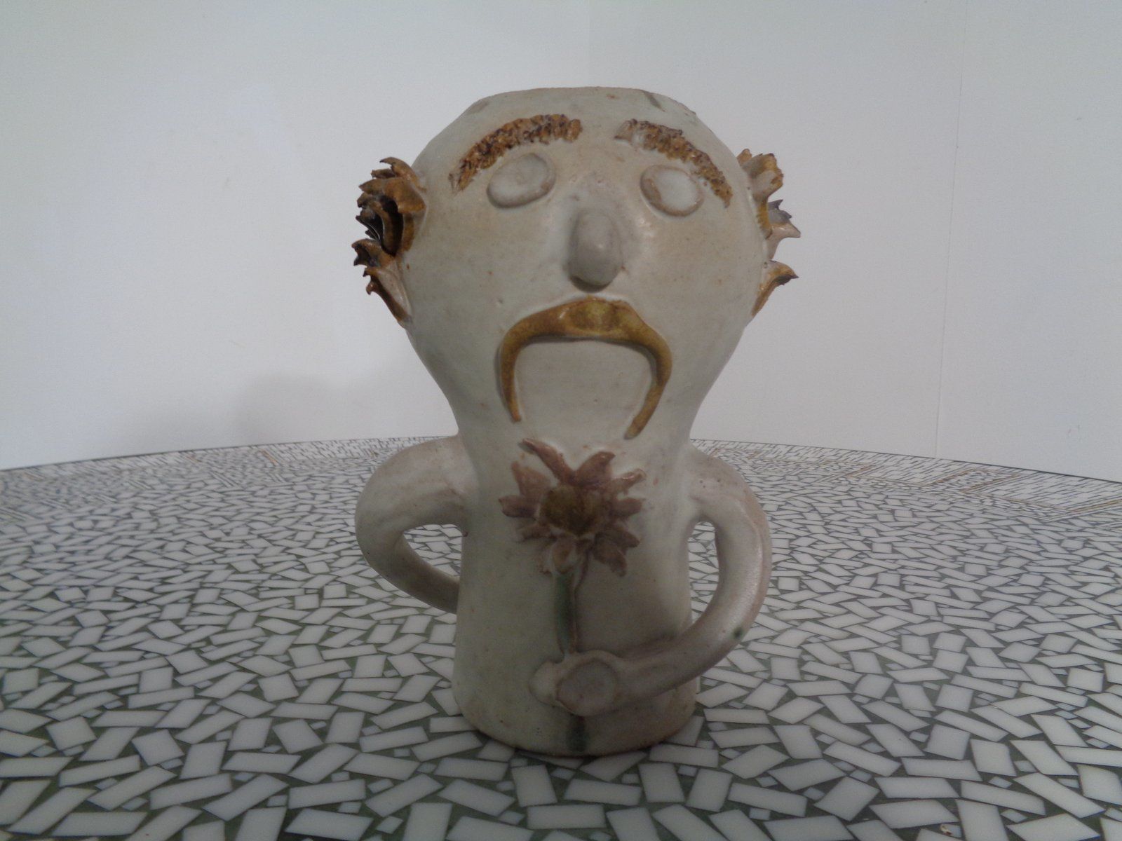 photo furniture Danish Studio Ceramic Woman And Man Vases  1960s  Set Of 2