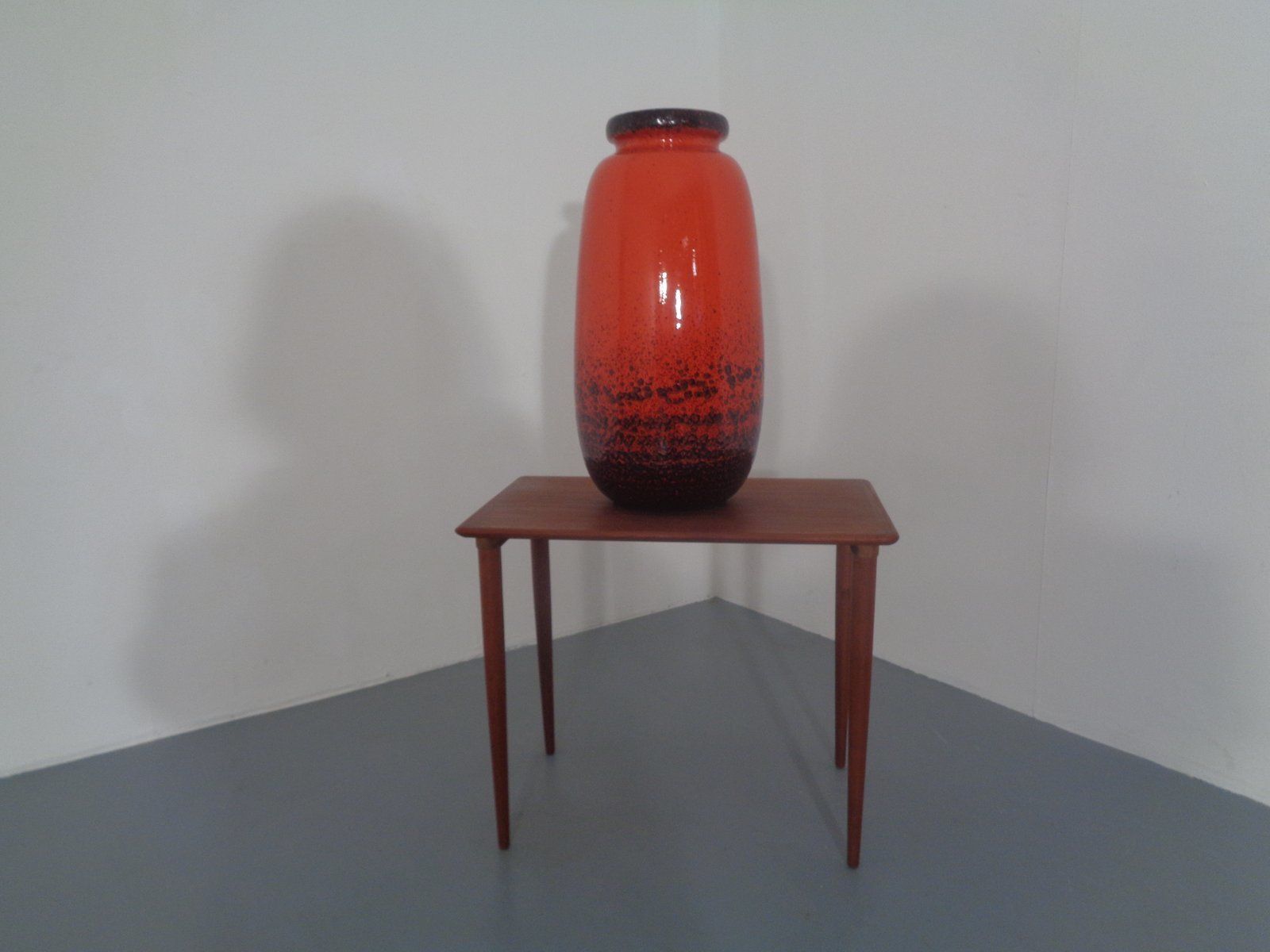 Large Glazed Ceramic Nr. 284 53 Vase From Scheurich 1970s photo Home Decor