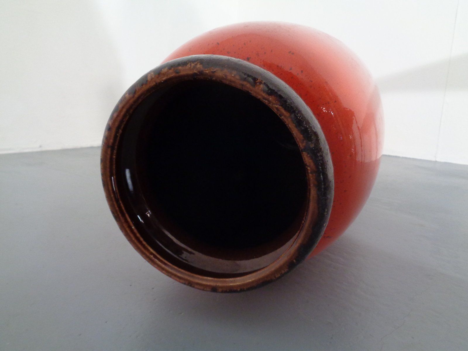 Large Glazed Ceramic Nr. 284 53 Vase From Scheurich 1970s photo vinterior