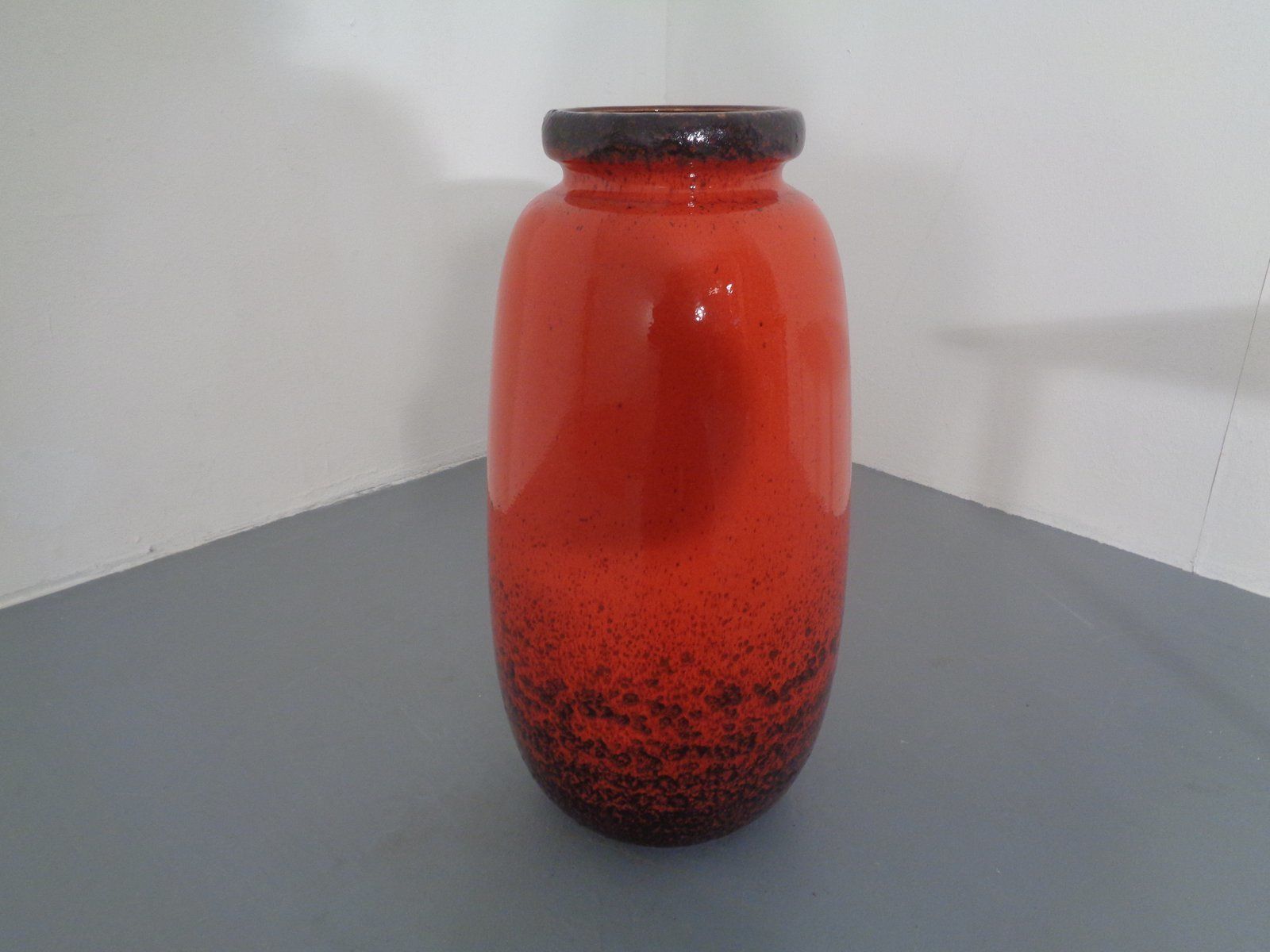photo vintage Large Glazed Ceramic Nr. 284 53 Vase From Scheurich 1970s