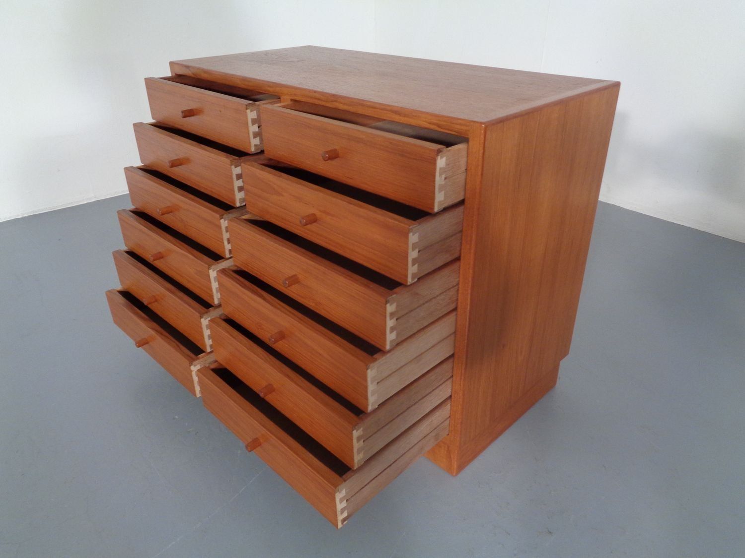Furniture Danish Teak Chest Of Drawers 1960s photo