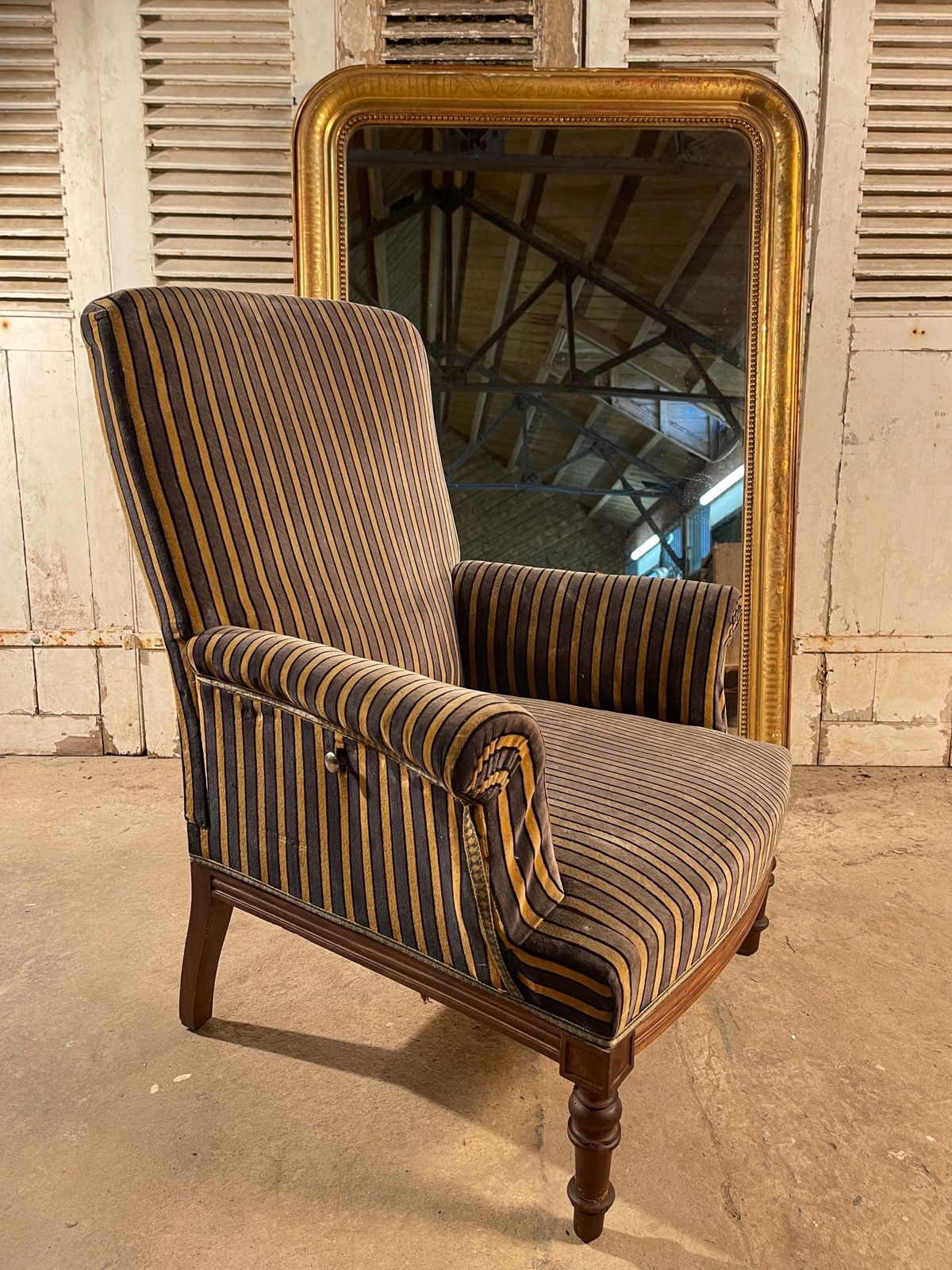 Rare Antique French Napoleon III Recliner Armchair photo Furniture