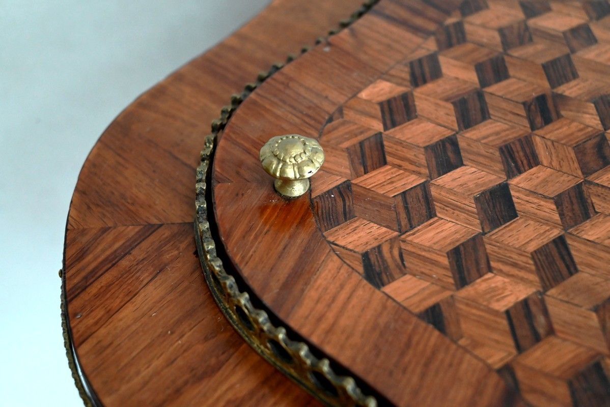 Planter In Marquetry, Louis XV Style, Napoleon III Period   Mid 19th Century photo buy