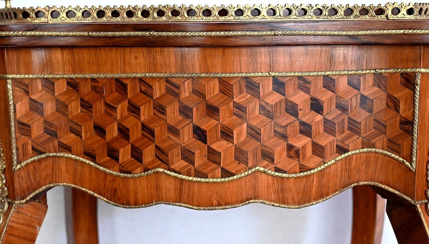 Home Decor Planter In Marquetry, Louis XV Style, Napoleon III Period   Mid 19th Century photo