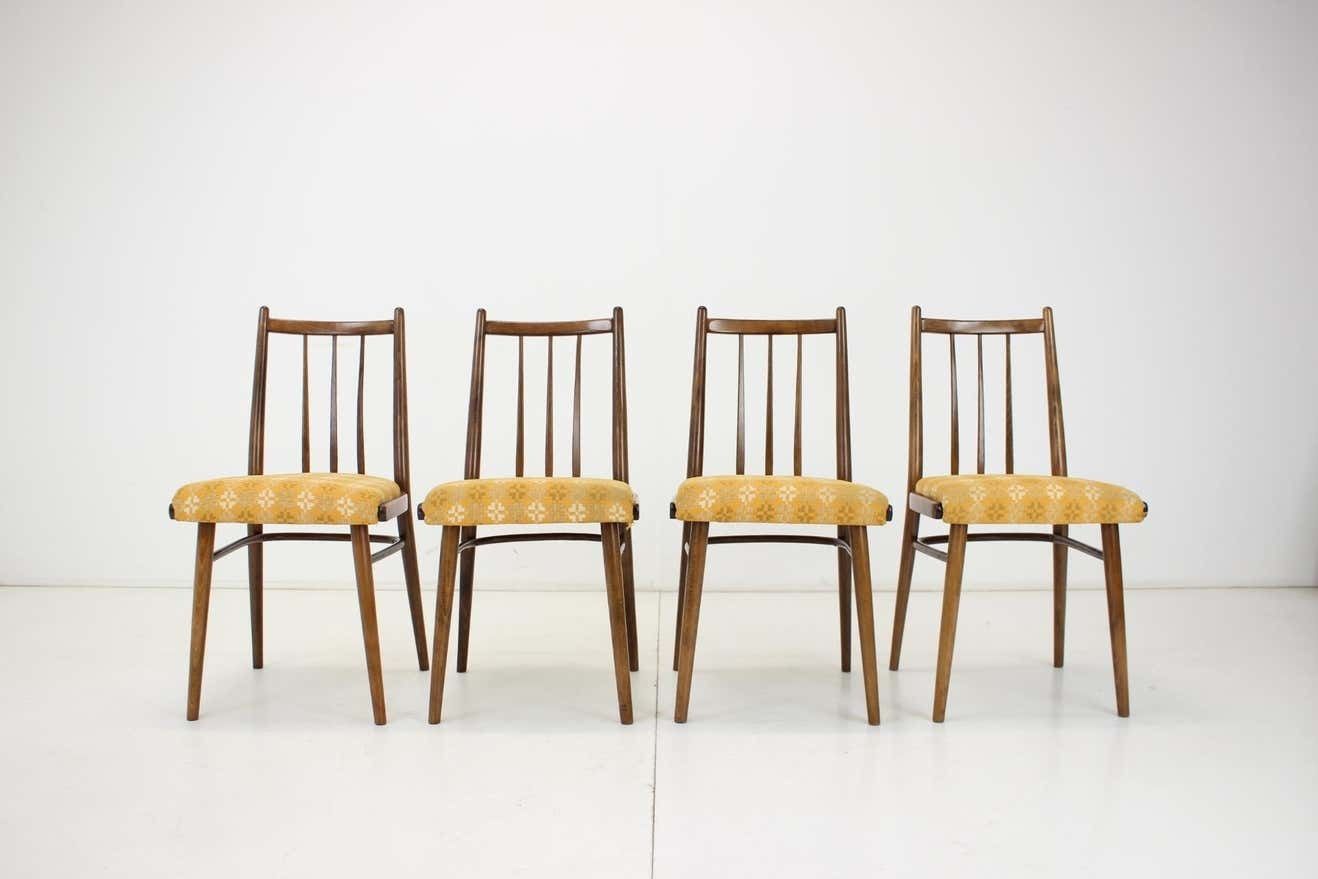1970s Set Of Four Dining Chairs By Jitona, Czechoslovakia photo for sale