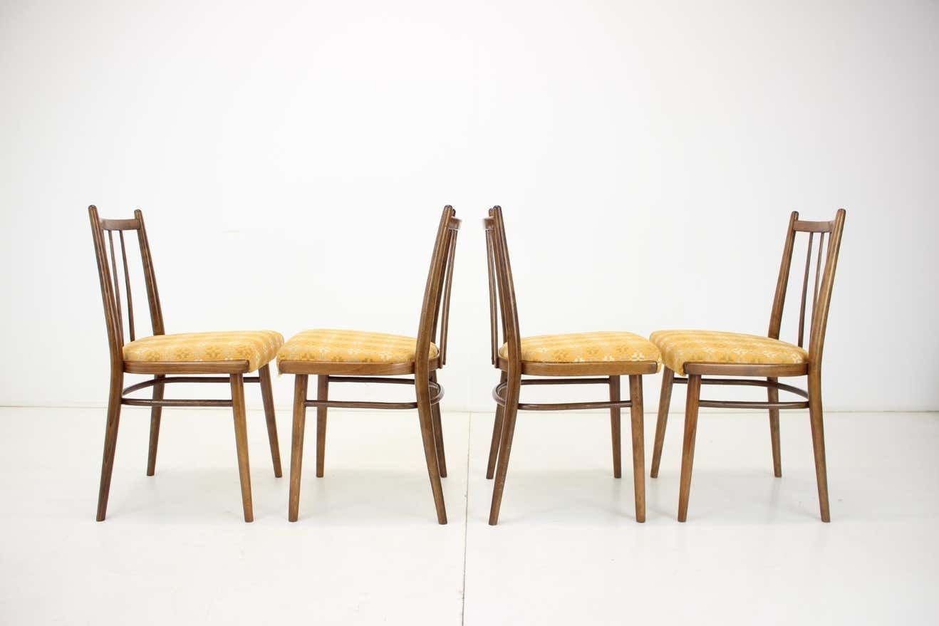 1970s Set Of Four Dining Chairs By Jitona, Czechoslovakia photo vintage