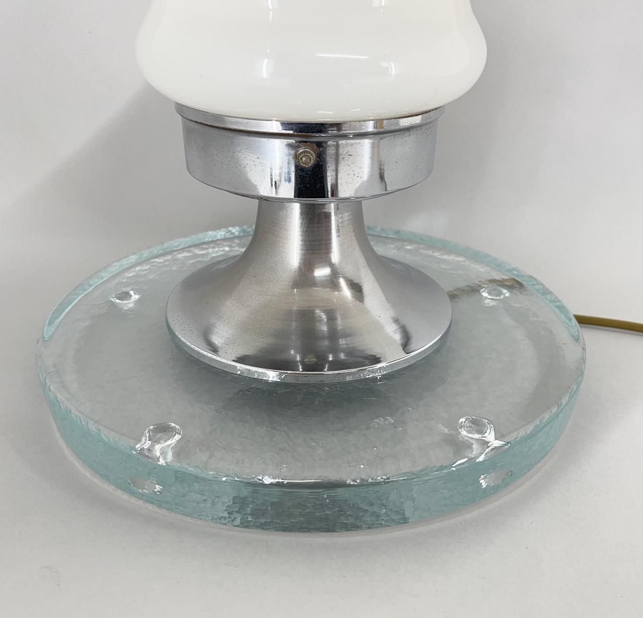 Rare Italian Murano Glass Table Lamp By Carlo Nason For Mazzega 1970's photo 1853.0