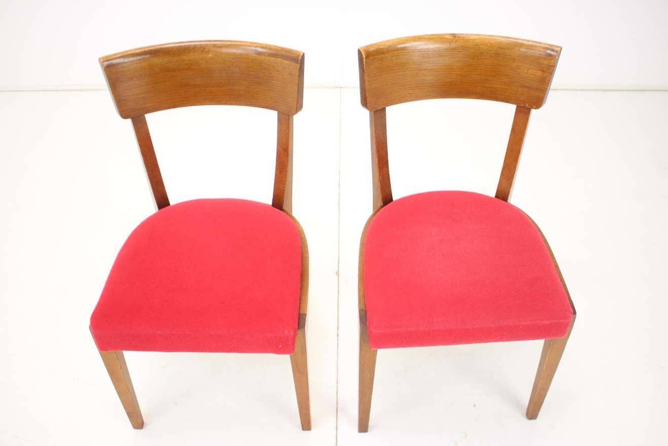 Dining Chairs H 40 By Jindrich Halabala For Up Závody, Set Of Two photo for sale