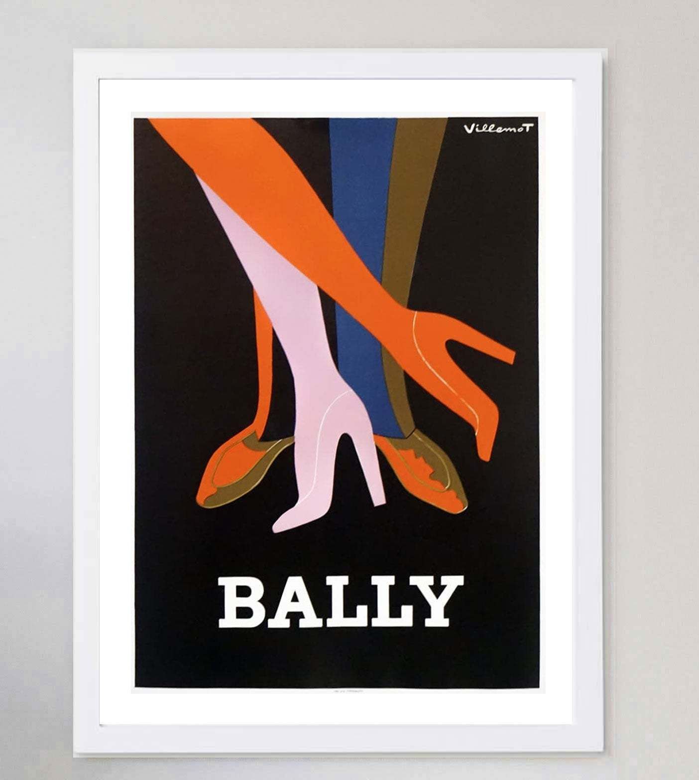 Bally Shoes Original Vintage Poster photo for sale