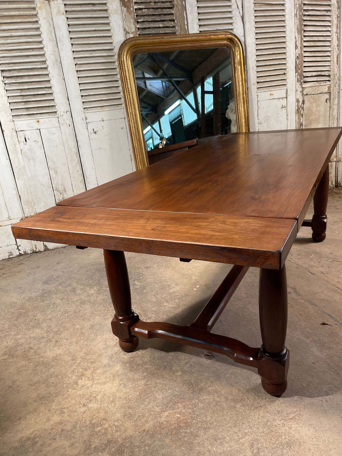 Antique French Provincial Farmhouse Oak Extending Refectory Dining Table Circa 1890 photo buy