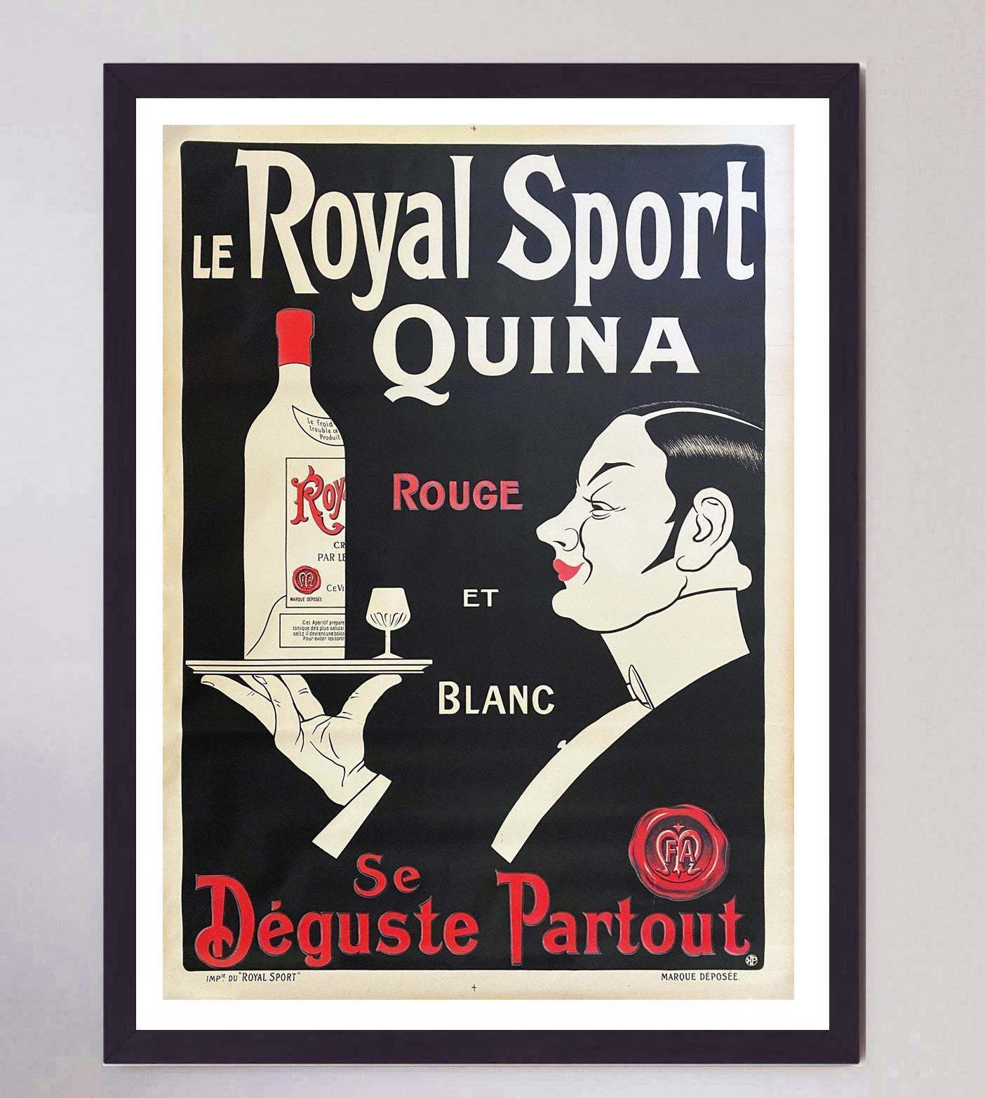 Le Royal Sport Quina Original Vintage Poster photo furniture