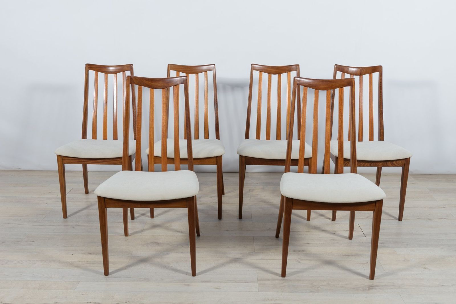 Mid Century Teak Dining Chairs By Leslie Dandy For G Plan, 1960s, Set Of 6
