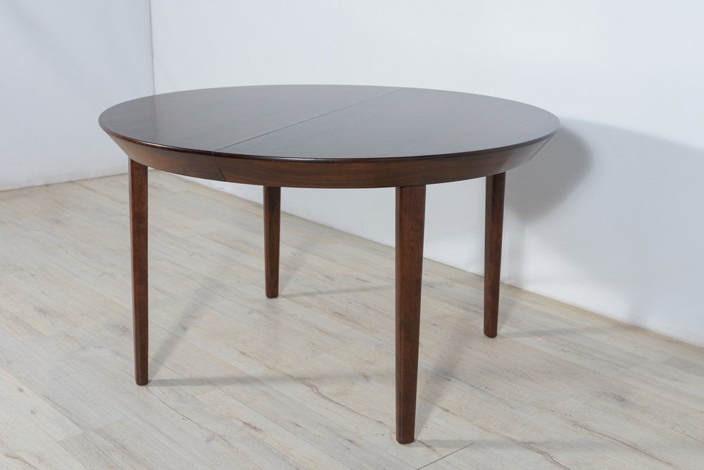 Mid Century Rosewood Extendable Table By Ole Hald For Gudme Møbelfabrik, 1970s