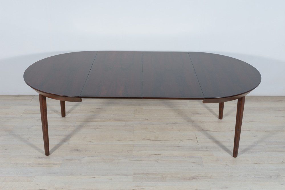 Furniture Mid Century Rosewood Extendable Table By Ole Hald For Gudme Møbelfabrik, 1970s photo