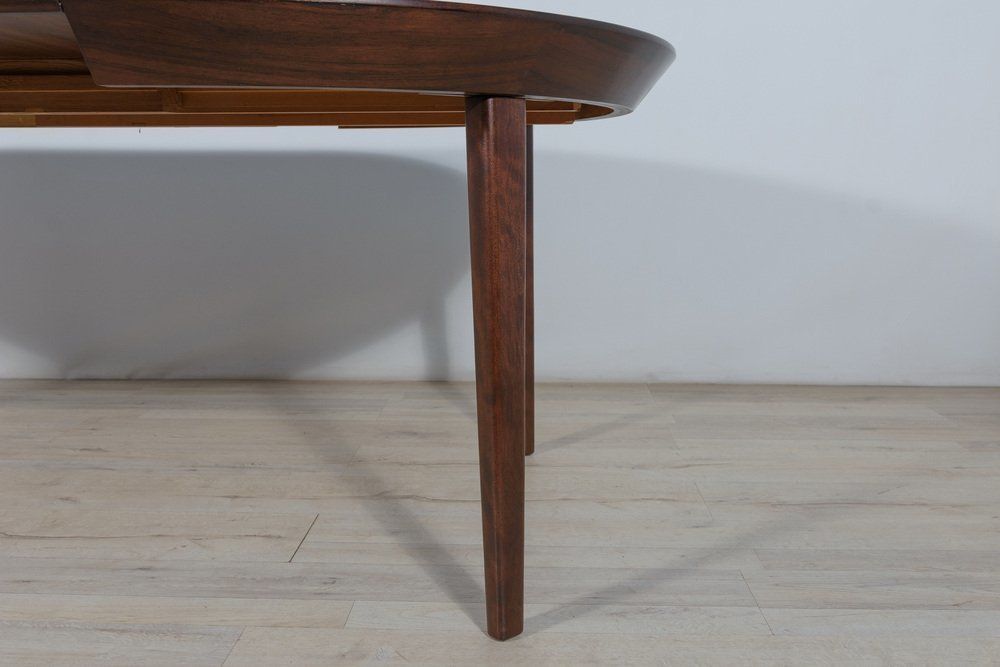 3100.0 Mid Century Rosewood Extendable Table By Ole Hald For Gudme Møbelfabrik, 1970s photo