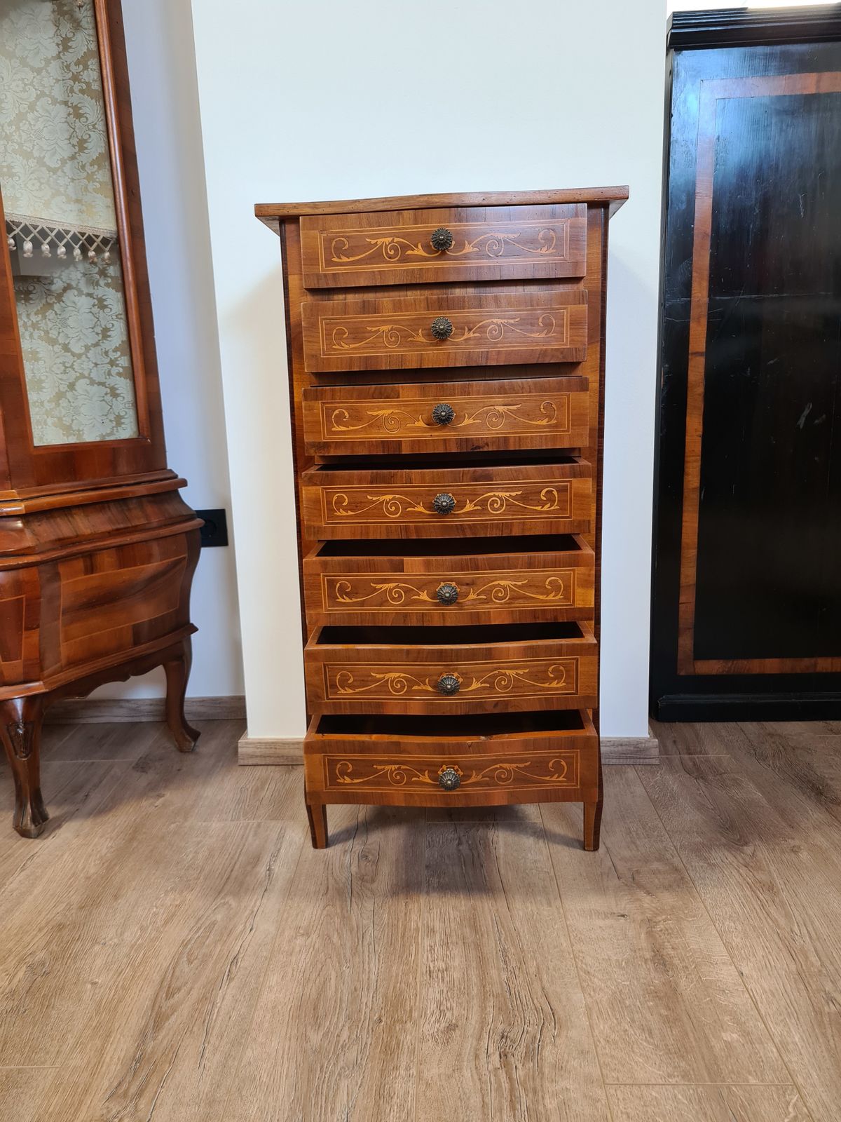 Inlaid Chest Of Drawers photo vintage