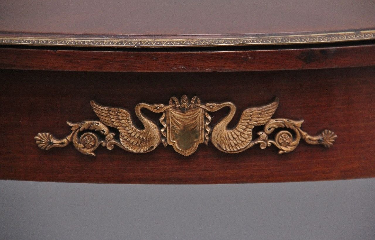 photo for sale 19th Century French Mahogany Centre Table In The Empire Style