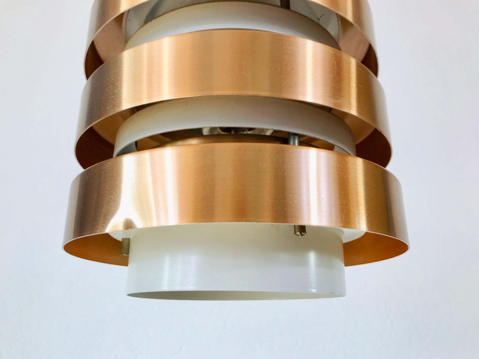 Rare Copper And Metal Pendant Lamp From Ddr, 1960s photo 514.0