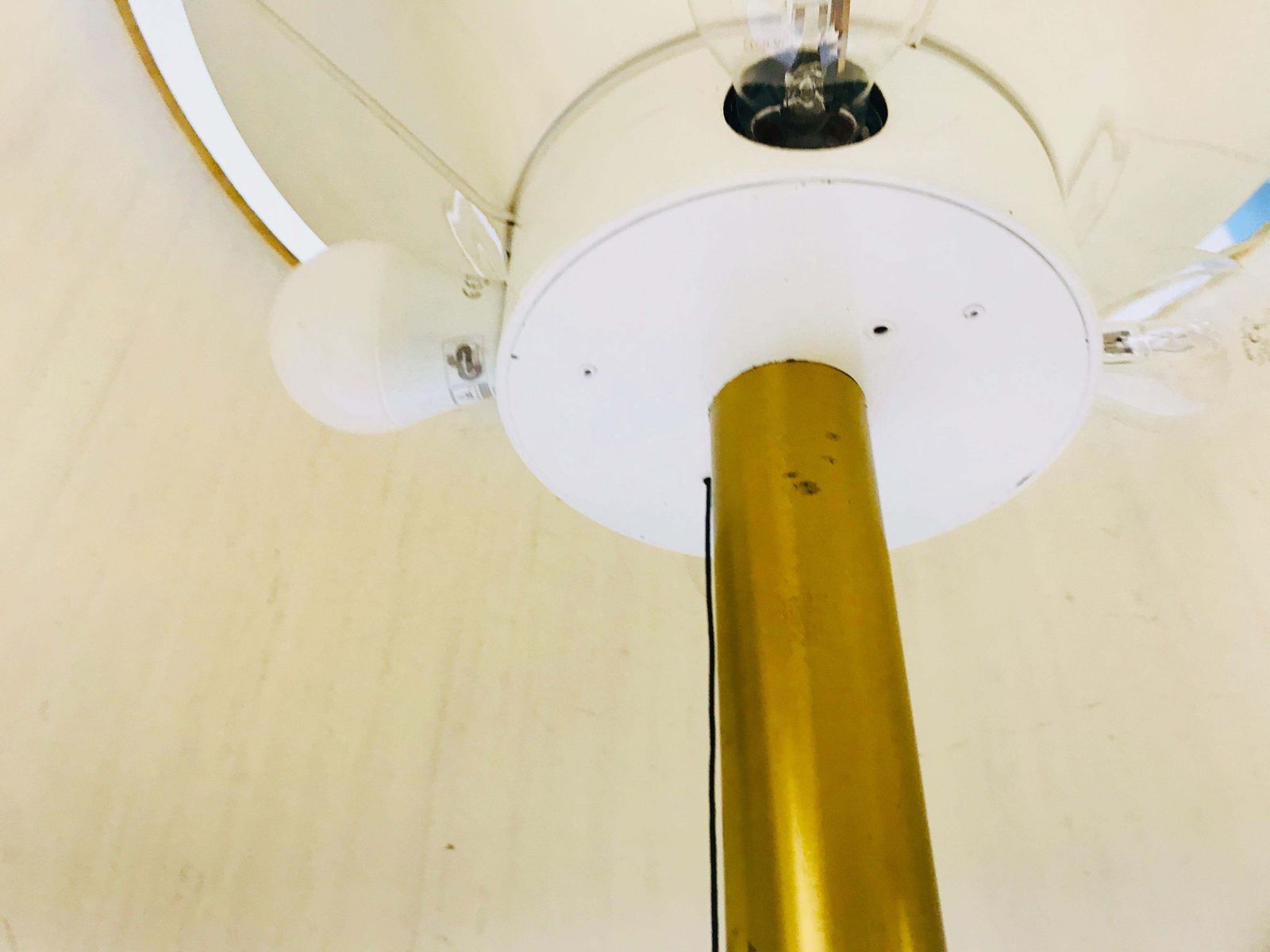 Cosack Midcentury Brass And Cloth Floor Lamp, 1960s, Germany photo buy