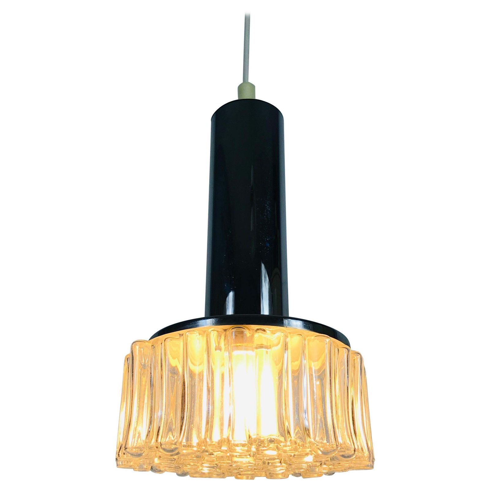 Staff Chrome And Bubble Glass Hanging Lamp, 1970s, Germany photo buy