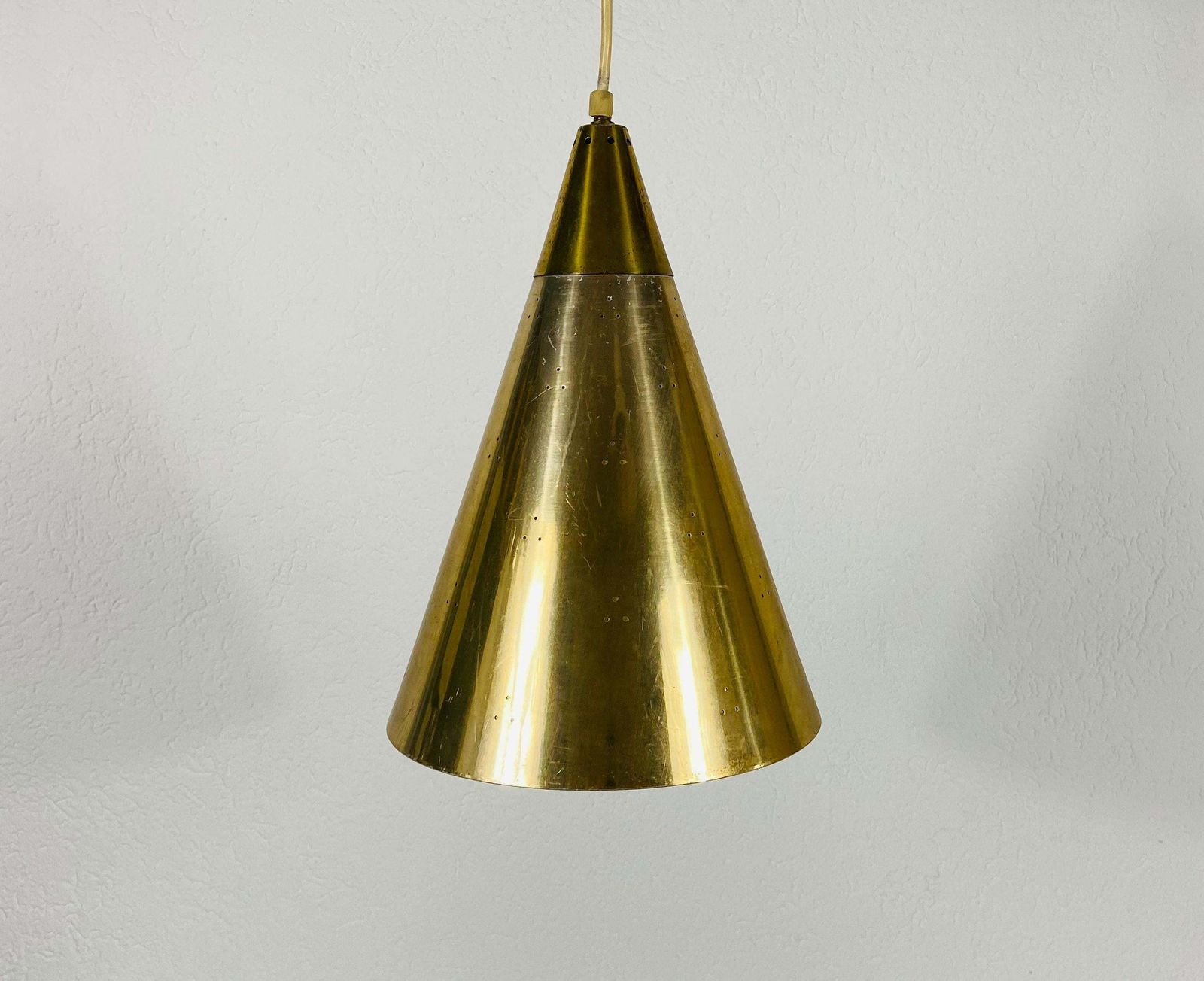Polished Brass Pendant Lamp In The Style Of Paavo Tynell, 1950s photo furniture