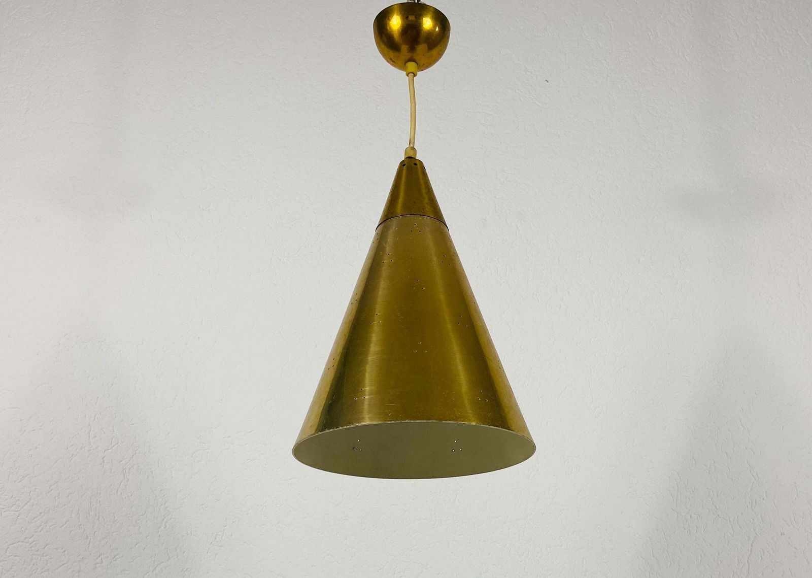Polished Brass Pendant Lamp In The Style Of Paavo Tynell, 1950s photo buy