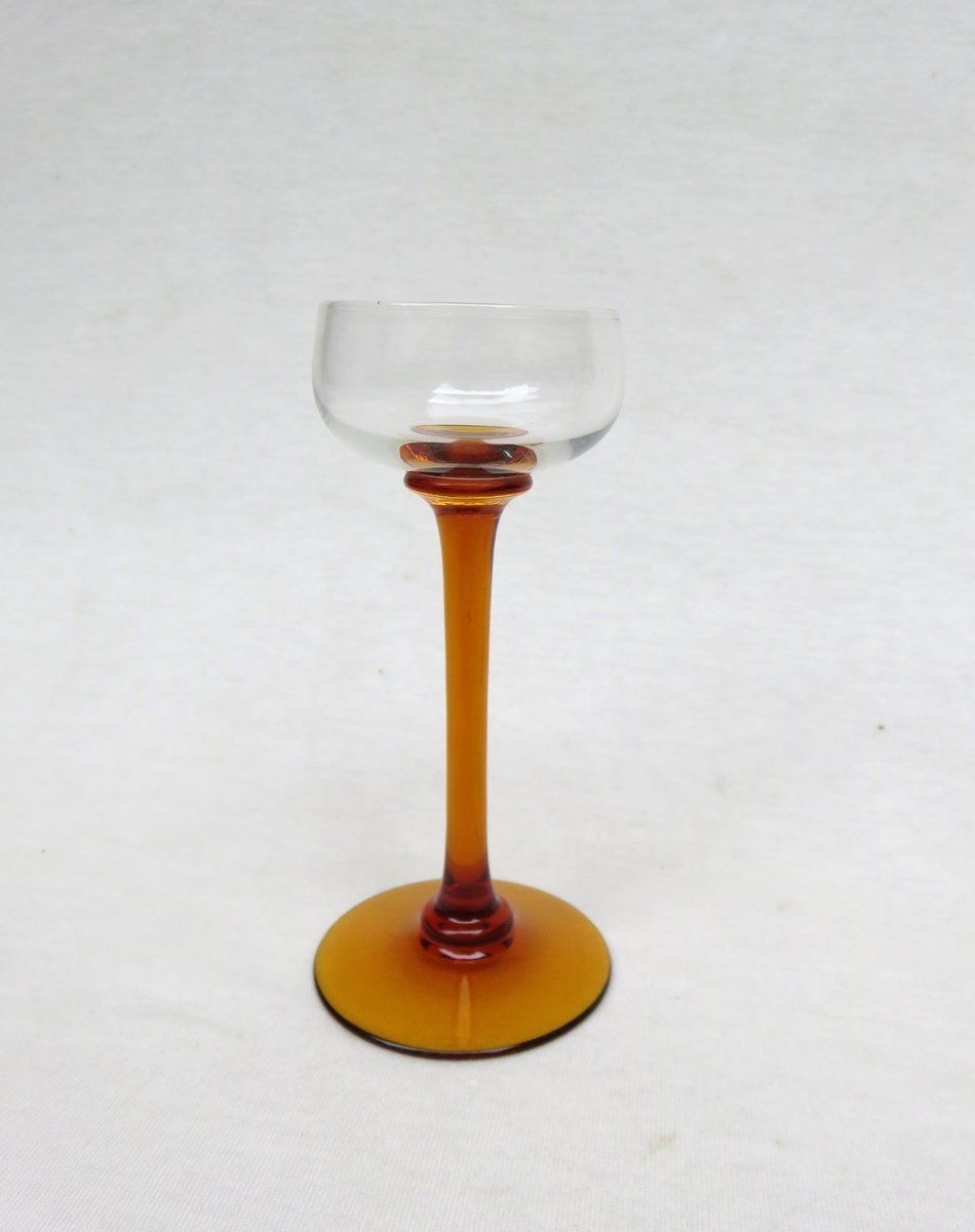 Art Nouveau Liqueur Glasses From Rheinische Glashütte Köln Ehrenfeld, 1890s, Set Of 11 photo for sale