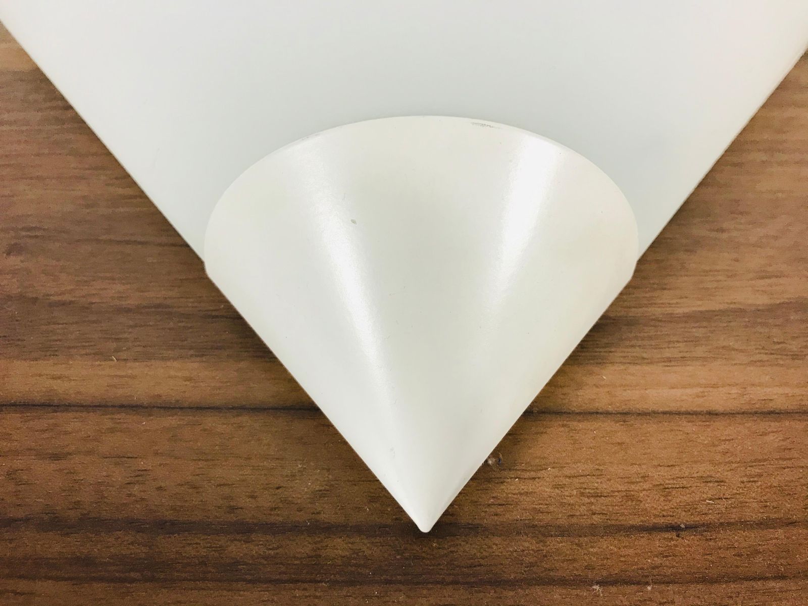 Midcentury Opaline Glass Wall Lamp By Limburg, Germany, 1970s photo Lighting