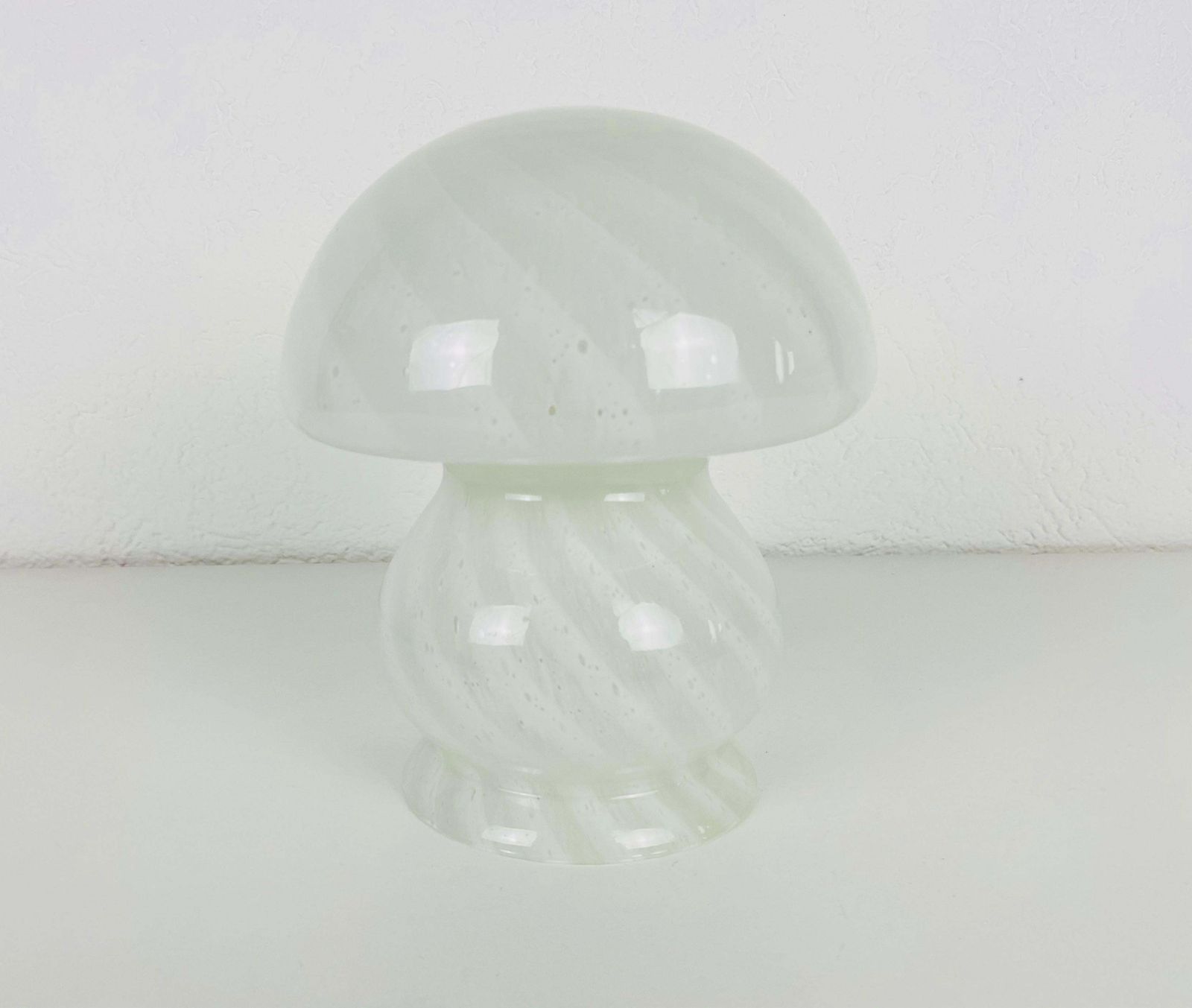 Pair Of Vetri D‘Arte Murano Glass Mushroom Table Lamps, Italy, 1970s photo buy