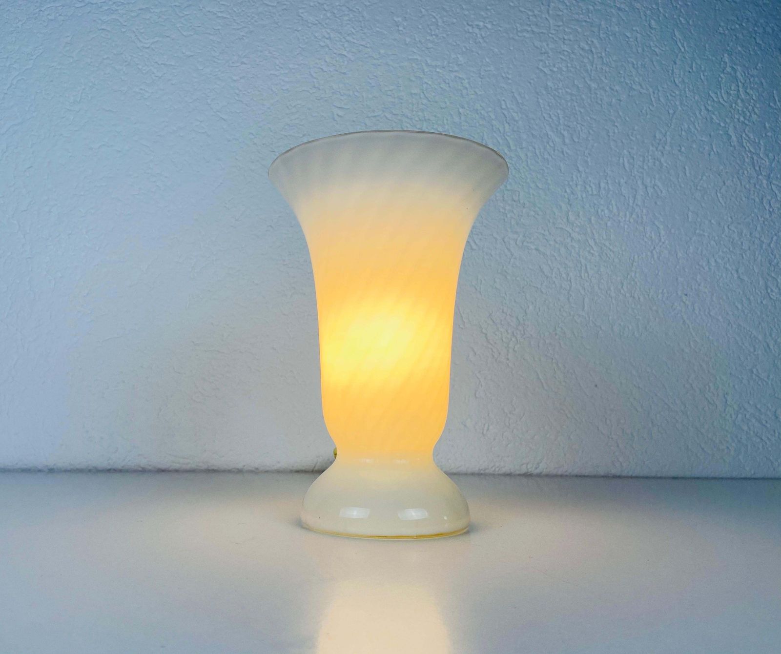 Murano Glass Mushroom Table Lamp By Vetri D‘Arte, Italy, 1970s photo vintage