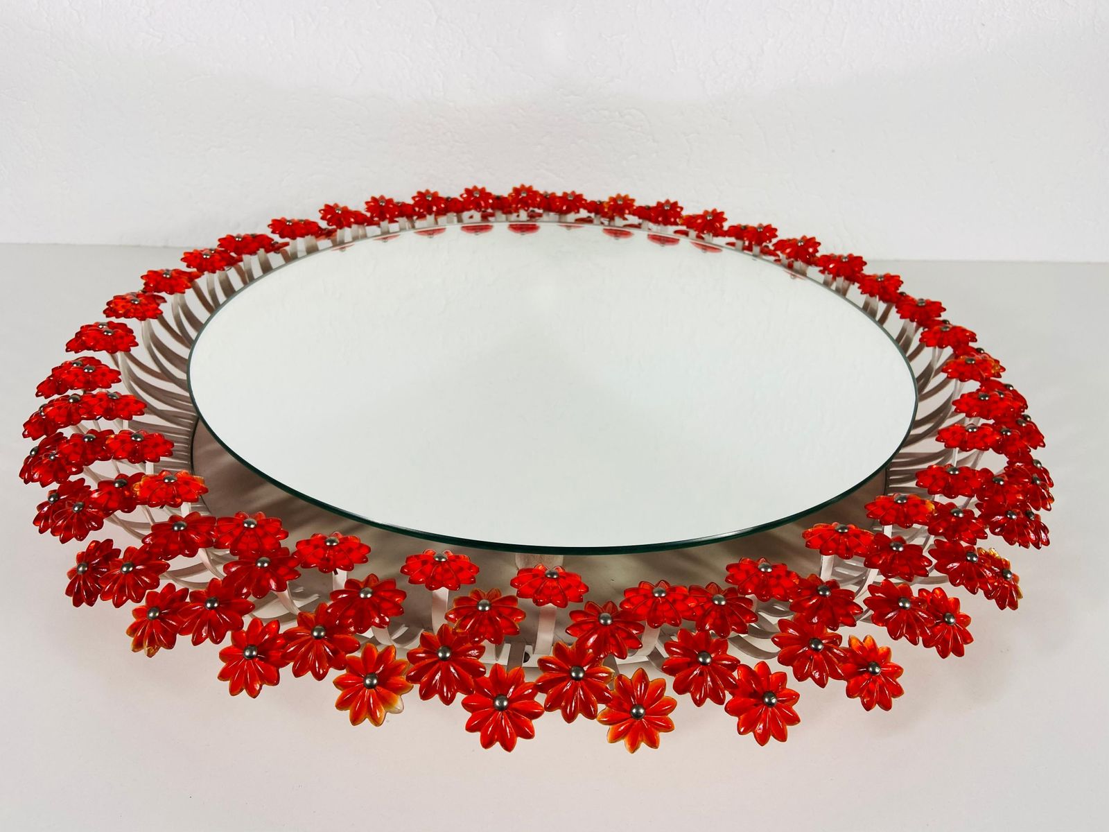 Mid Century Modern Round Mirror By Emil Stejnar For Rupert Nikoll, Austria 1960s photo furniture