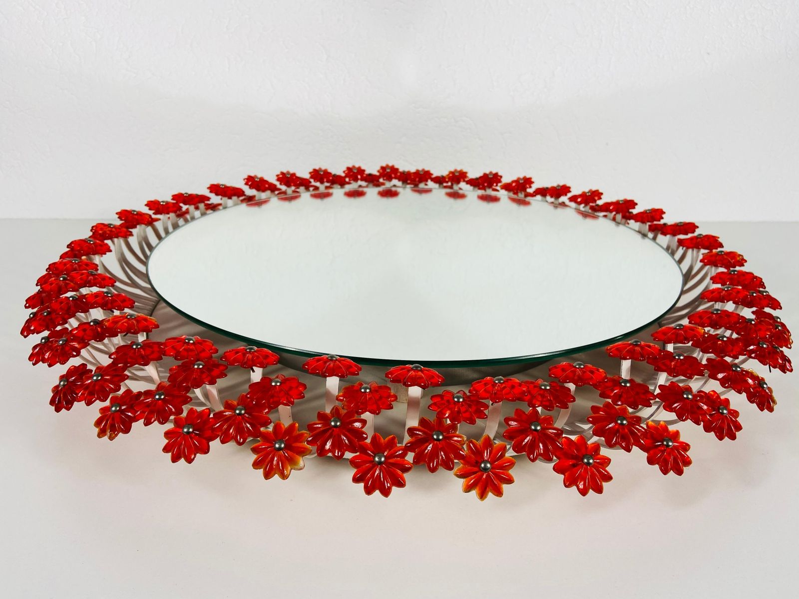 Mid Century Modern Round Mirror By Emil Stejnar For Rupert Nikoll, Austria 1960s photo buy