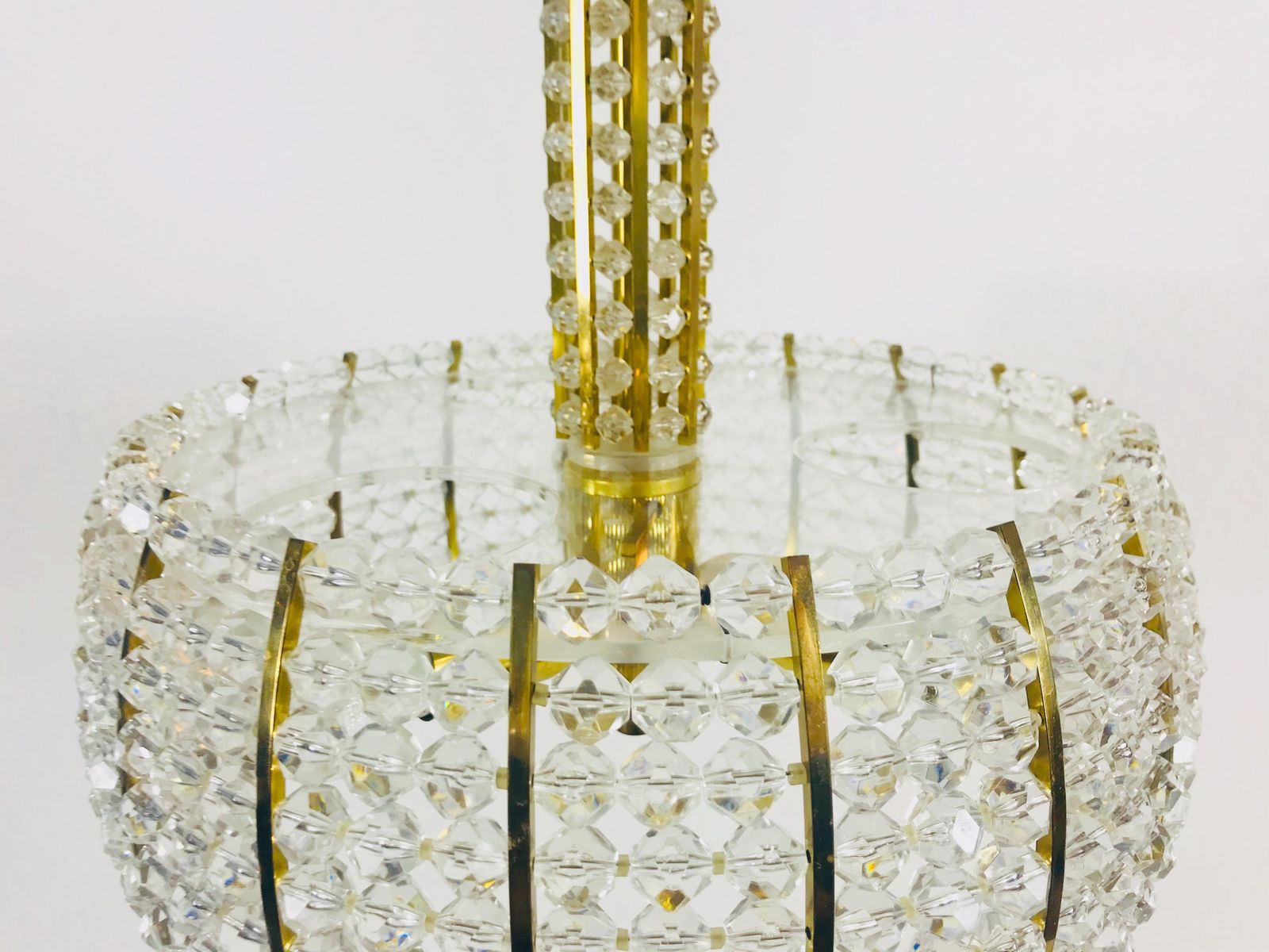Midcentury Brass Chandelier By Emil Stejnar For Rupert Nikoll 1960s photo 984.0