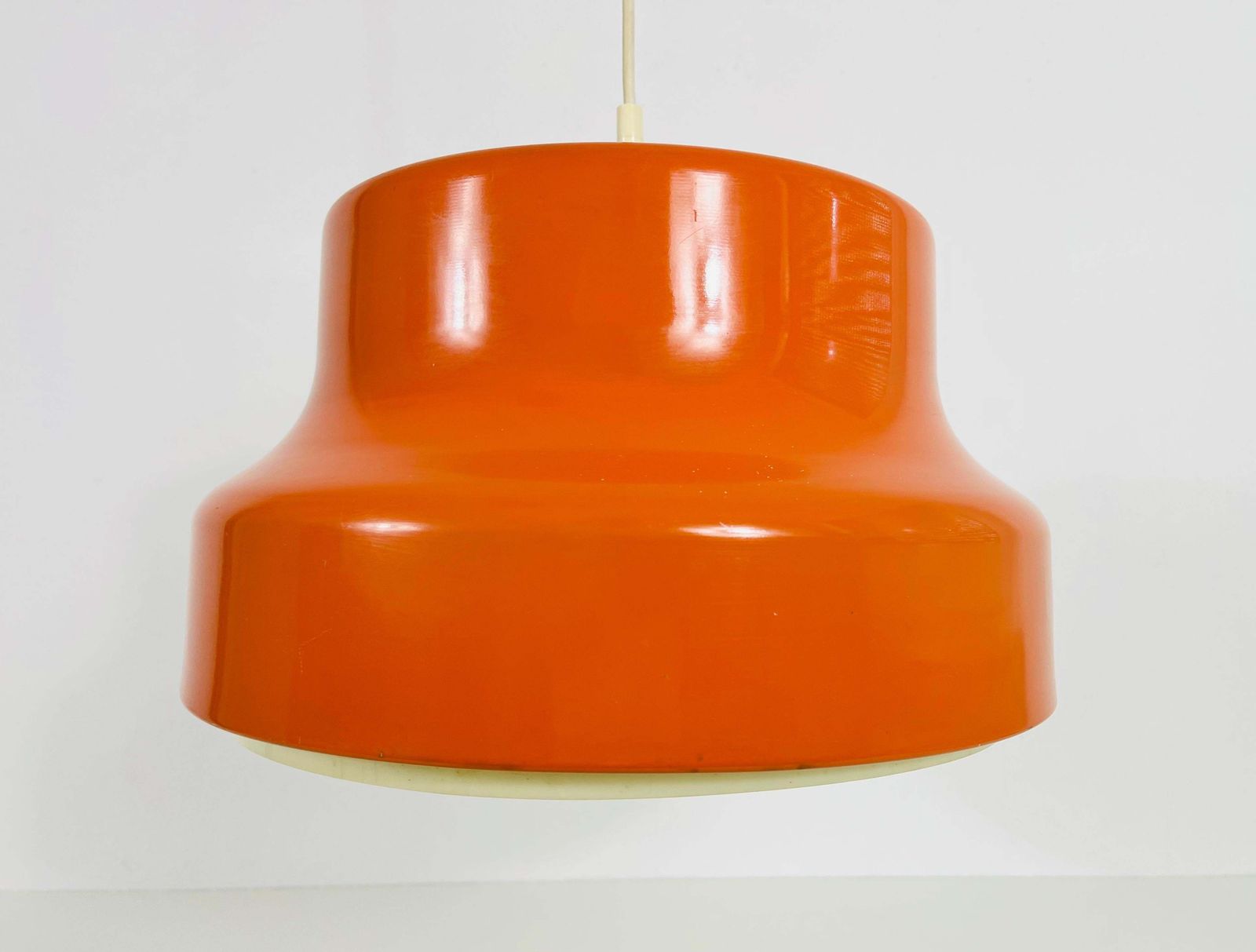 Space Age Bumling hanglamp in oranje, Duitsland, jaren 1970 photo Verlichting