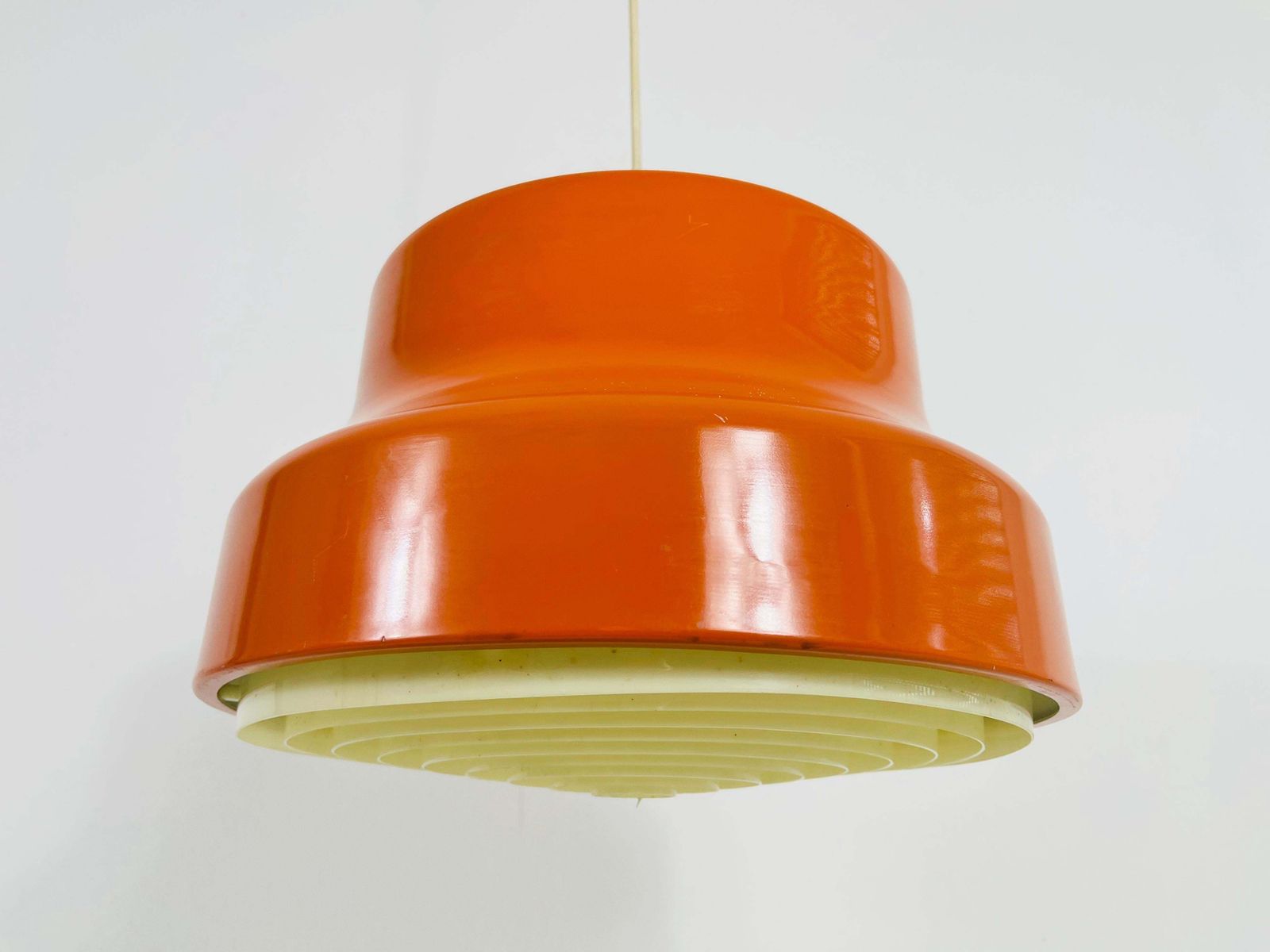 Space Age Bumling hanglamp in oranje, Duitsland, jaren 1970 photo 783.0