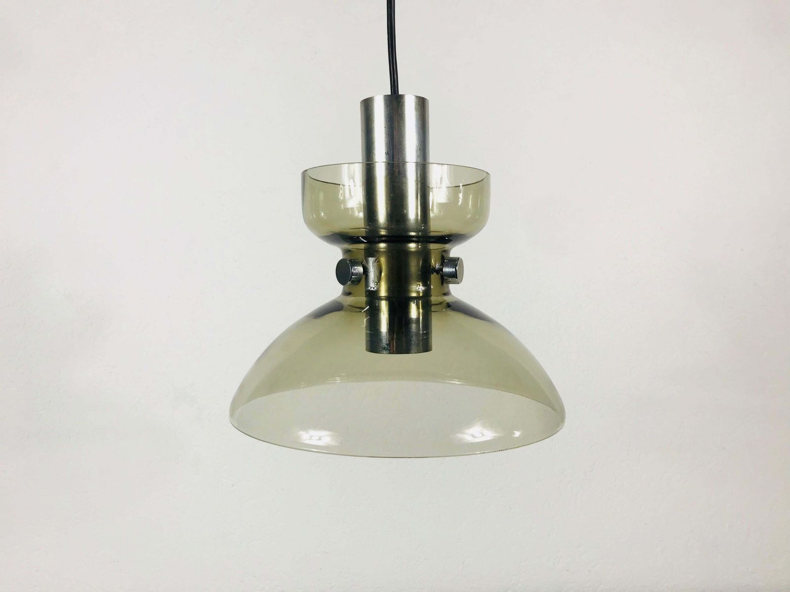 Rare Glass Pendant Lamp By Limburg, 1970s photo 595.0