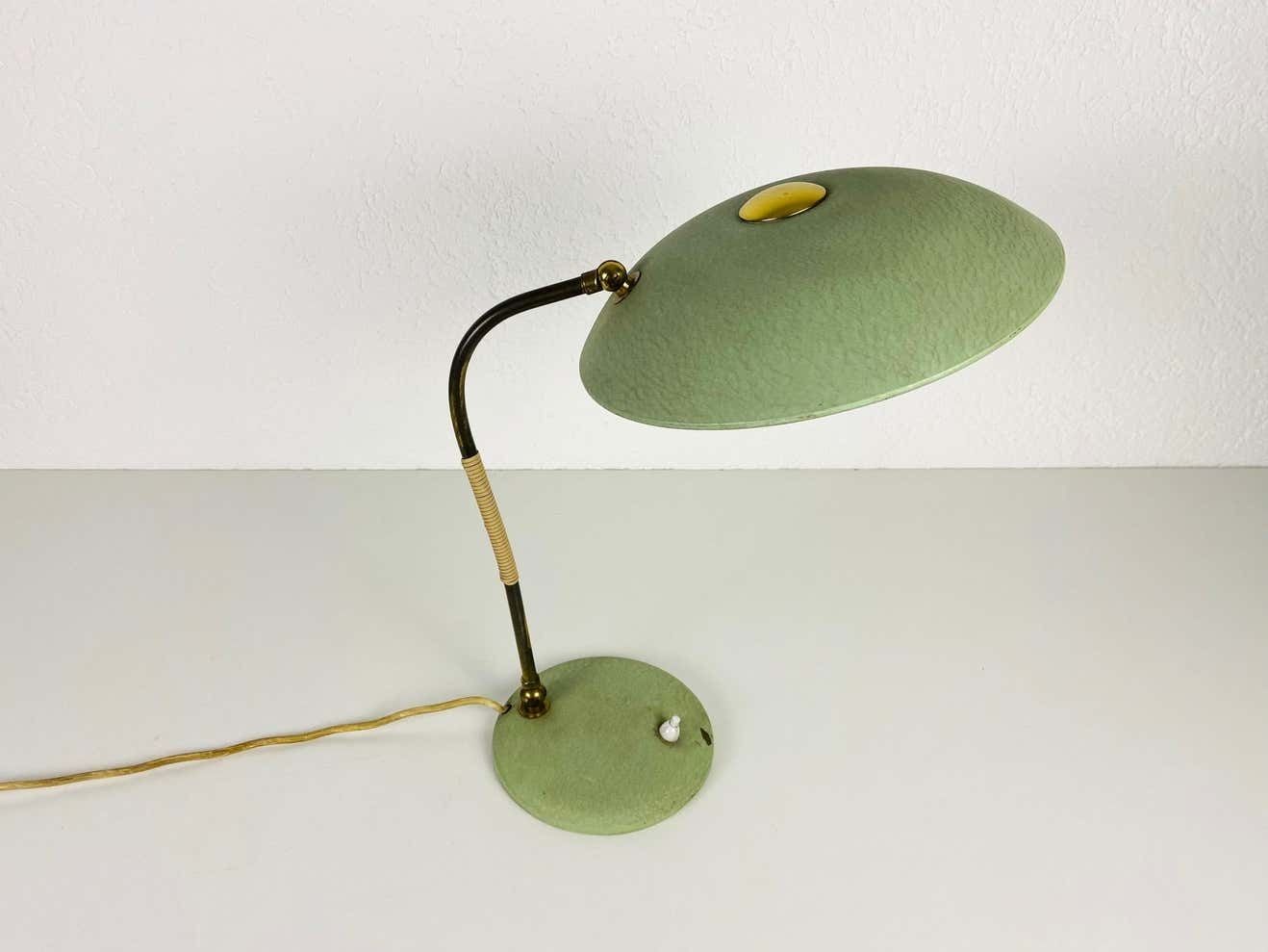 photo for sale Green Italian Table Lamp In The Style Of Stilnovo, 1960s, Italy